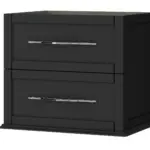BH TIFFANY BASE UNIT 2 DRAWERS GRAPHITE