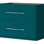 BH TIFFANY BASE UNIT 2 DRAWERS PETROL BLUE