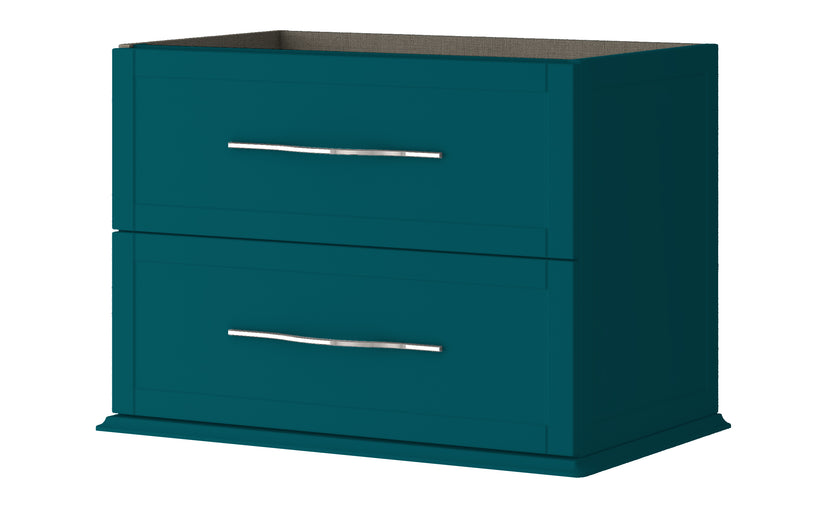 54950_BH_TIFFANY_Base_Cabinet_29_2_Drawers_Petrol_Blue_9f2da2ee-8310-41d8-9e87-de5e52a43527 BH TIFFANY BASE UNIT 2 DRAWERS PETROL BLUE - Image 1