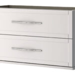 BH TIFFANY BASE UNIT 2 DRAWERS MATT WHITE