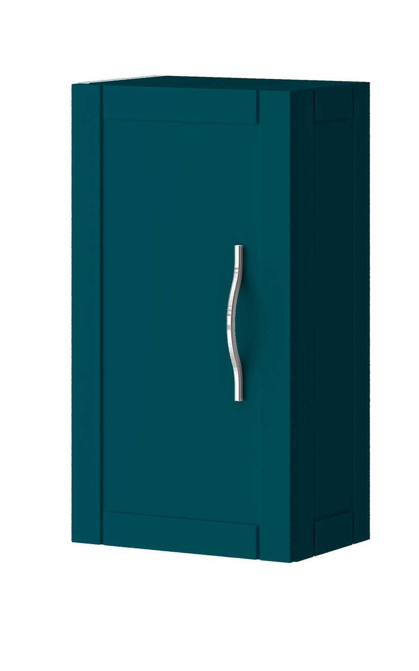 54959_BH_TIFFANY_Wall_Cabinet_1_door_small_Petrol_Blue BH 54959 TIFFANY HANGING CABINET 55X30CM PETROL BLUE — Նկար 1