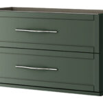 BH TIFFANY BASE UNIT 2 DRAWERS MATT GREEN