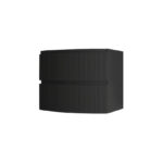 BH 55661 Olimpia Base Cabinet 2 drawers Fluted Fronts MATT BLACK