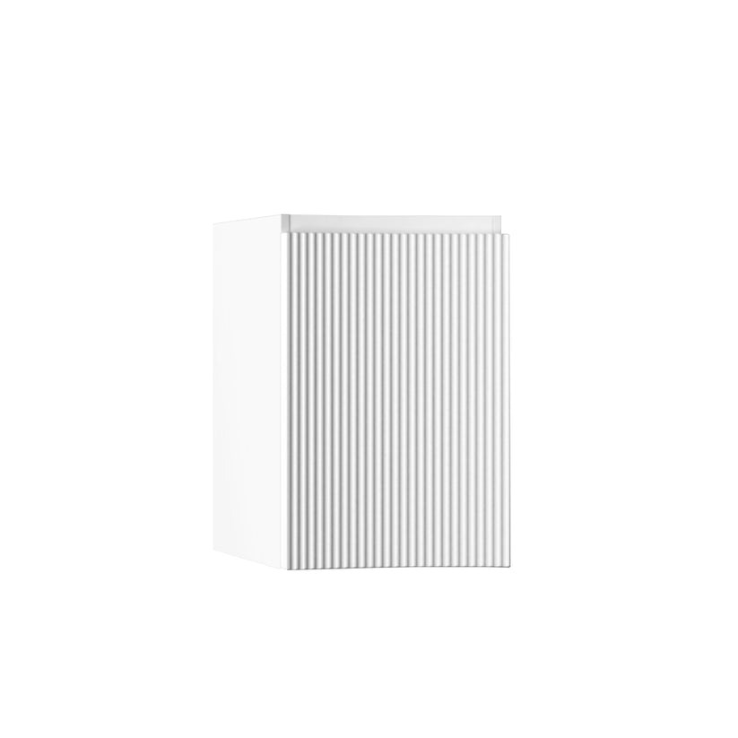 55670_BH_OLIMPIA_Side_Cabinet_1_door_LH_White_Matte_Fluted_Fronts BH Olimpia Side Cabinet 1 door Fluted Fronts MATT WHITE - Image 1