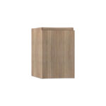 BH Olimpia Side Cabinet 1 door Fluted Fronts OAK TOBACCO
