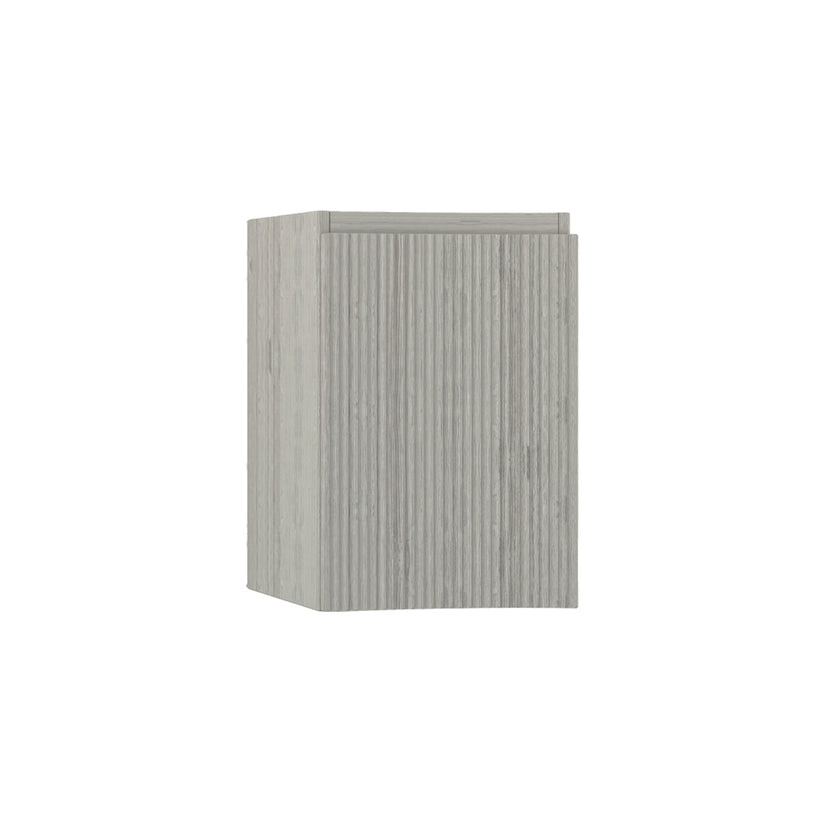 BH Olimpia Side Cabinet 1 door Fluted Fronts BLEACHED OAK — Նկար 1