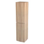 BH Olimpia Linen Cabinet Fluted Fronts TOBACCO OAK