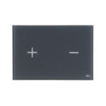 878702 PUSH PLATE GLASSY ANTRACITE