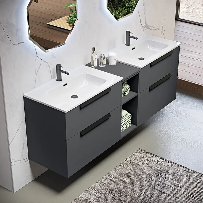 BH 55166 URBAN STORAGE CABINET 30CM MEDIUM MATT GREY - Image 2