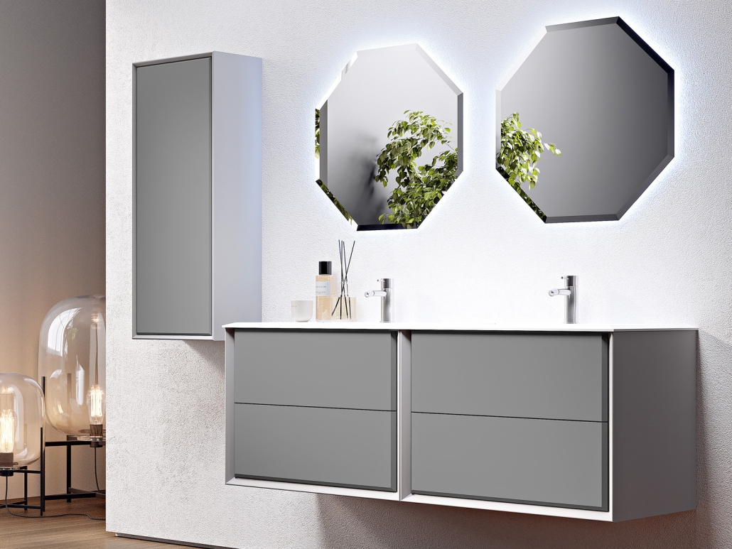 BELLAGIO-GRIGIO-NUVOLA-1030x773 (1) BH 55304 BELLAGIO HIGH CUPBOARD 100X40X25 GREY CLOUD — Նկար 1