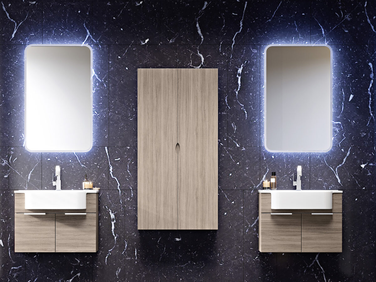 BADEN HAUS 45075 MIRROR CM.60X70 WITH DEFOGGER — Նկար 2
