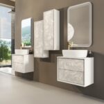 BH 54896 BELLAGIO HIGH CUPBOARD 100X40X25 LIGHT ONYX